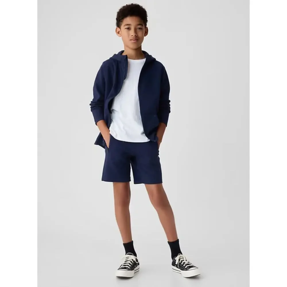 Gap GapFit Navy Blue Boys Tech Sweat Shorts Sweatshorts S Small 6 7 Boys